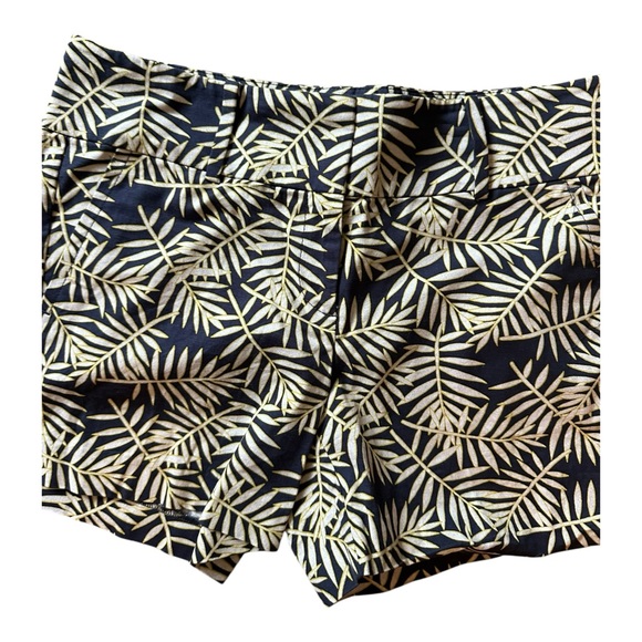Ann Taylor Women’s Palm Leaf Print Cotton Shorts – Size 4 - Picture 3 of 5